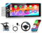 Podofo 6,8 Radio para Coche 1din Bluetooth Android Auto inalámbrico Carplay,estéreo para Coche FM/RDS AUX/USB/Tipo C con cámara de visión Trasera de 12 LED,Control del Volante,Enlace de Espejo