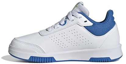 adidas Tensaur Sport Training Lace Shoes Running, FTWR White/Bright Royal/Solar Slime, 3 UK Child