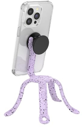 PopSockets PopMount 2 Flex - Soporte y trípode de Silicona Flexible no Adhesivo para Smartphone y Tableta, Color Ciruela
