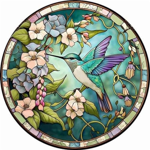 Yiminu.DS Diamond Painting Erwachsene Kinder, 5D Kolibri Vogel Natur Diamont Painting Bilder Diamant Painting Bastelset Basteln Mädchen, 30CM X 30CM