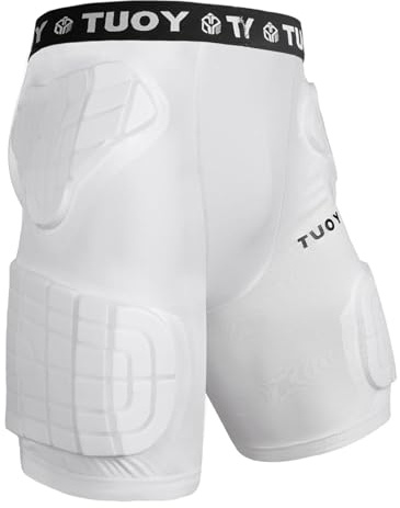 TUOY SDT9 American Football Shorts mit 5 Polstern für Erwachsene