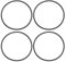 ECSiNG Lot de 4 joints toriques pour pompe souterraine 357255 compatible avec Pentair SuperFlo 340036 340037
