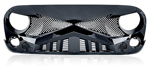 Rejilla Delantera de Coche para Jeep Wrangler JK, Coche Rejillas Frontales de Radiador Carrocería Tuning Accesorios Coche