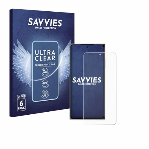 Savvies Schutzfolie für HMD Skyline | 6 Stück Transparenter Displayschutz Made in Germany Ultra-Klar Displayschutz-Folie