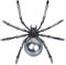 Realistische Spinne Brosche - Spinnennadeln und Pins | Spinne Brosche mit Strass | Schwarze Spinne Strass Brosche | Ästhetische Brosche für Rucksäcke | Einzigartiges ästhetisches Zubehör für Rucksäcke
