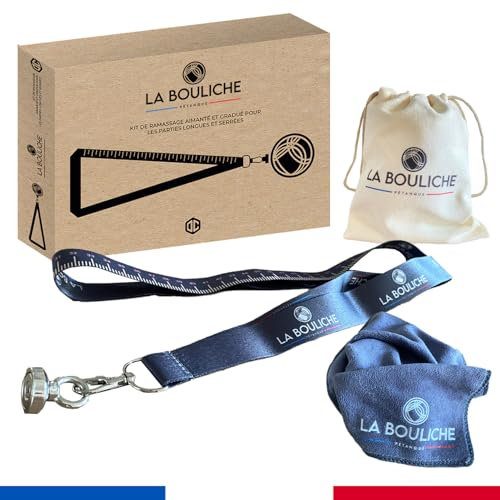 BOULICHE | Boulekugel Sammelset | Starker Magnet und Integriertes Maßband | Tuch und Transporttasche inbegriffen | Leicht und Tragbar | Boule-Zubehör, Geschenk | OriginalCorner®