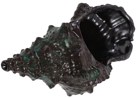 Levemolo Garden Ceramic Conch Fountain Elegant Water Recycling Decor for Outdoor Spaces for Fish Tanks and Garden Landscaping Design