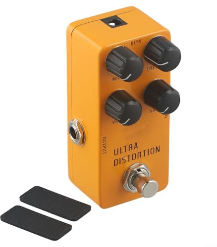 All Metal Shell Guitar Effect Pedal, Wide Range of Sound Effects, Easy to Connect and Use (RS17 Orange)