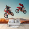 Fototapete Wüsten-Motocross 200x140 cm 3D Vliestapete Wandbild, Mustertapete Moderne Wandtapete, Wohnzimmer Schlafzimmer Kinderzimmer Büro Flur Wanddeko