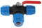 Wdfnexalai Raccord en T pour raccord rapide en polyéthylène avec raccord en T 32 mm - Noyau en acier - Bleu