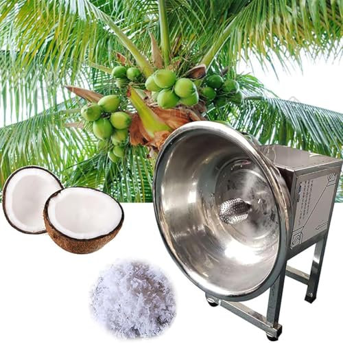 Vertical Coconut Scraper Peeler, Commercial 304 Stainless Steel Coconut Grater, Electric Coconut Digging and Extracting Machine for Coconut Processing Store, Restaurant