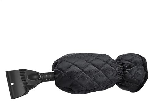 Schneeschaber – Windschutzscheiben-Eiskratzer, warme Fleece-Futterbürsten, Schneeschaber-Entferner-Handschuh, wasserdicht, warm, gemütlich, Auto-Eiskratzer, Schnee-Entfernungswerkzeug für Autos, LKWs,
