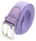 Glamexx24 Cintura elastica unisex in tessuto intrecciato, cintura elastica elastica per uomo e donna, Lilla, 85 cm