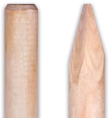 Baumpfahl Pfosten Naturbelassen Rund – Holzpfosten, Rundpfosten, Zaunpfahl aus unbehandeltem Naturholz, Ø 4,6 cm, Länge 100/125/150 cm, ideal für Garten, Zaunbau & Landschaftsbau (125 cm Länge)