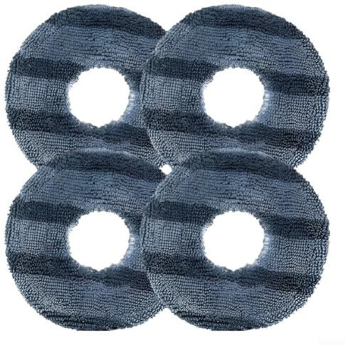 Compatible Mop Pads for Yeedi/For For Omni C20 Robot Vacuum, 4 or 10 Pack, Long Lasting Microfiber Cleaning Cloths (4 PACK)