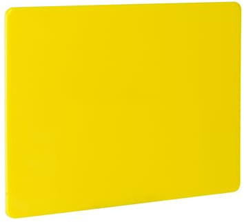 HENDI Schneidebrett, HACCP, 450x300x(H)10mm, LPDE, gelb | Beidseitig nutzbar, glatt, minimiert das Abstumpfen von Messern