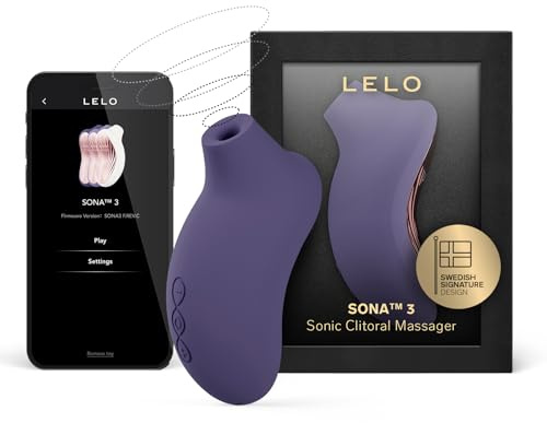 LELO SONA 3 Schallwellen-Vibrator mit Bluetooth-App, Klitoris Stimulator für Sie, Klitoris Sauger für Frauen, Saugvibrator Clit Sucker, 12 Lusteinstellungen und Schallwellen-Technologie (Cyber Purple)