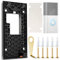 2024 Ring Doorbell Mount No Drill for New Battery Video Doorbell (2024 Release), Doorbell Bracket Backplate Accessories for Office Apartments Houses, Adhesive D oorbell Door Mount with Sticky Pad