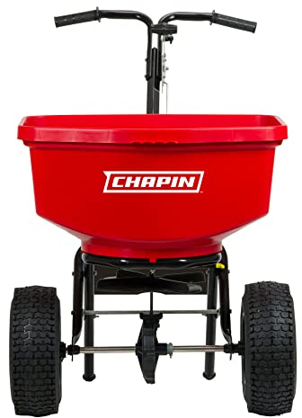 Chapin International Chapin 100-pound Professional SureSpread Spreader, Red, 1