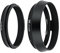 JJC Objektivadapter und Gegenlichtblende für Fujifilm FinePix X100VI, X100V, X100F, X100S, X100T, X100, X70 Ersetzt Fujifilm LH-X100 Sonnenblende Schwarz
