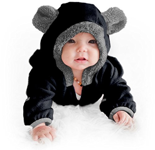 Cuddle Club Mono Polar Bebé para Recién Nacidos a Niños 4 Años - Pijamas Infantiles Chaqueta de Invierno Abrigo Polar Niño Mono de Niños