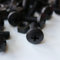 20 x Tornillo de cabeza troncónica Polipropileno Negros (PP), Pernos Tornillos y Tuercas de Plástico, M8 x 20mm, arandelas
