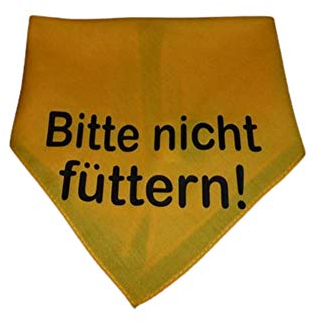 Hundehalstuch Bitte nicht füttern
