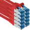1aTTack.de Câble patch - 10x 10m Ethernet, réseau, câble LAN CAT6a (pour réseaux gigabit, routeurs, commutateurs, modems avec entrée RJ45 - rouge)