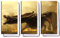 Unified Distribution Game of Thrones - Dreiteiler (120x80 cm) Kunstdruck auf Leinwand • erstklassige Druckqualität • Dekoration • Wandbild