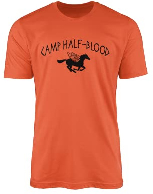 Camp Half Blood T-Shirt – TV-Show, Film, Kino, Filmbücher, Lesen, Welttag des Buches, Mythos, Götter, Olympioniken, Poseidon, Halbgott, Monster, Sterbliches Geschenk, Top Tee