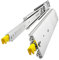 VADANIA Correderas para cajón de grado industrial de servicio pesado de 500 mm con cerradura #VD2576, ensanchamiento de 76 mm, capacidad de carga de hasta 220 kg, montaje lateral, 1 par