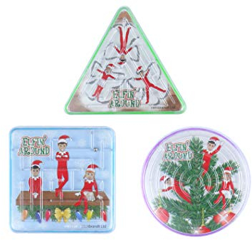 HENBRANDT 6 x Mini Elfin Around Christmas Xmas Maze Puzzle Boys Girls Toys Party Favor Stocking Filler