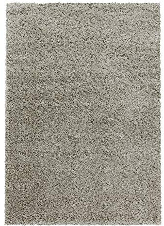 Teppium Moderner Hochflor Teppich Wohnzimmer 300x400 cm Natur - Shaggy Flauschiger Teppich, Extra Weich, Pflegeleicht und Einfarbig - für Schlafzimmer, Küche und Esszimmer