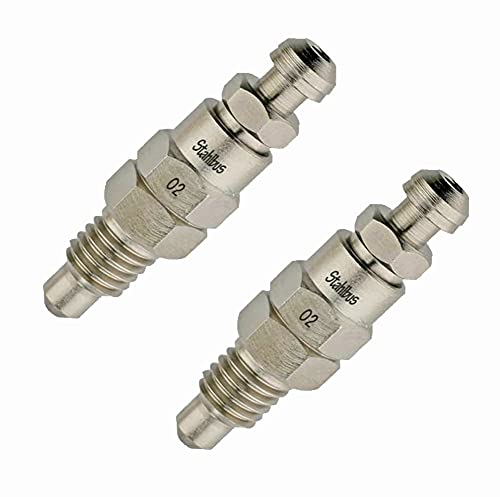 SB-110314 2X stahlbus Bremsen Schnell-Entlüfterschraube mit Entlüftungsventil M8x1.25x13.5mm