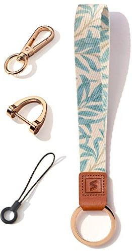 SENLLY Armband Schlüsselanhänger Kurz, Originellem Musterdesign Schlüsselband für Schlüssel
