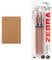 NU Notebooks - Kraft Range - Manilla Stitched Spine A6 Notebook - Stationery Notebooks - Professional Notepad - 120 Pages & Zebra Classic Rose Gold Ballpoint Pens, Black Ink, Pack of 3