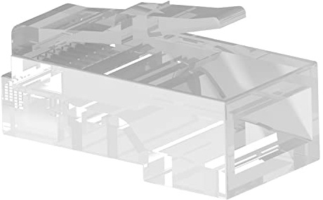 AIXONTEC 100 x Staubschutz Dummy RJ45 Stecker ohne Kontakte Blindabdeckung Schutzkappe Keystone Module Buchse Einsätze dust Cover Patch Panel Router LAN Kappe Ethernet Port Protector