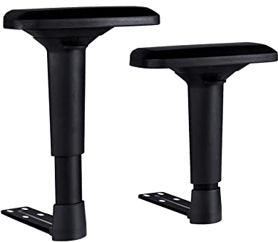 Frassie 4D Height Adjustable Chair Armrest Pair, Gaming Office Boss Chair Arms Set Replacement Part
