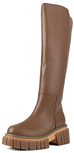 L37 HANDMADE SHOES Fighter New, Stivali Alti al Ginocchio Donna, Talpa, 36 EU