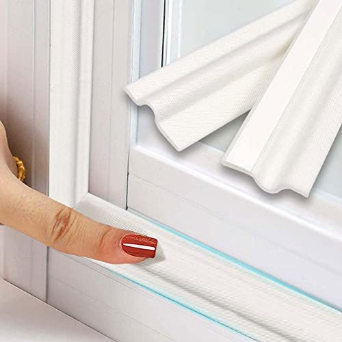 3M Blanca Burlete Puerta Ventanas Entrada Corredera InsonorizacióN AnticolisióN Espuma Autoadhesivo,Tira Sellado Exterior Acustico Cinta Aislante Ventanas Prueba Viento Termico Antipolvo Aislamiento