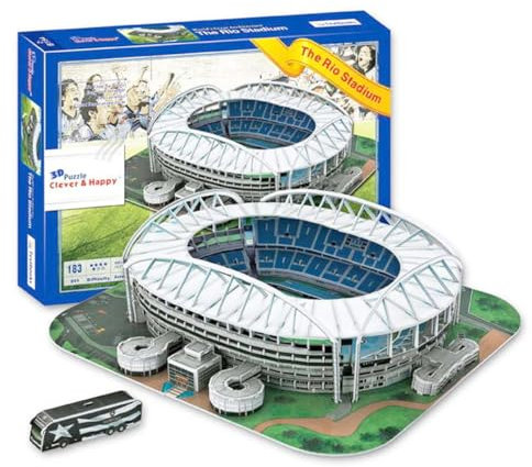 Habarri - Rio Olympic Stadium Puzzle 3D - 3D Puzzle Stadion - 3D Fußballstadion für Kinder und Erwachsene - Fußballstadion Modell - Modellbau - 183 Elemente