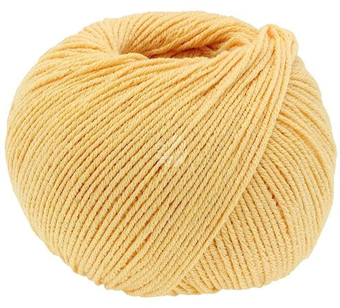 LANA GROSSA Elastico | Baumwoll-Klassiker mit leichtem Stretchanteil | Handstrickgarn aus 96% Baumwolle & 4% Polyester (Elite)| 50g Wolle zum Stricken & Häkeln | 160m Garn FB 180