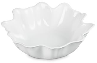 Le Creuset Iris Collection Servierschale aus Steingut, 38,1 cm, Weiß
