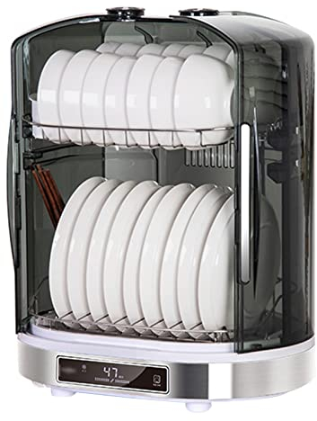 55L Kitchen Disinfection Cabinet - Vertical Tableware Disinfection and Cleaning Cabinet - Desktop Drying Disinfection Cupboard with Lighting - Effortlessly Sterilize and Clean Kitchenware