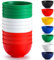 Berglander Bols en plastique Set 12 pièces 750ml, Couleur IT Ramen Réutilisable, Bols à soupe, Bol de céréales pour adulte, Enfants, Maison, Restaurant, Jardin, Pique-, Camping, En plein air