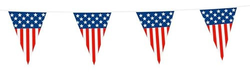 Globos USA Wimpelkette 10m Amerika