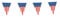 Globos USA Wimpelkette 10m Amerika