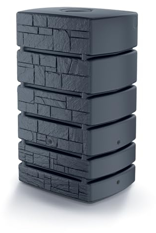 Regenwassertonne 500L Regentank Regenbehälter Regentonne 130 x 77,5 x 58,3 cm Wassertank (Anthrazit)