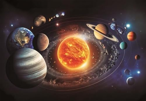 Cornelissen 3 D Ansichtskarte Sonnensystem, Planeten, Weltall, Weltraum, Postkarte Wackelkarte Hologrammkarte Bild