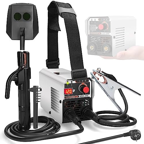 Mulcort Saldatrici multifunzionali MMA IGBT Inverter 120A Saldatrice manuale ad arco in metallo Saldatrice elettrica portatile Saldatrici intelligenti multiuso
